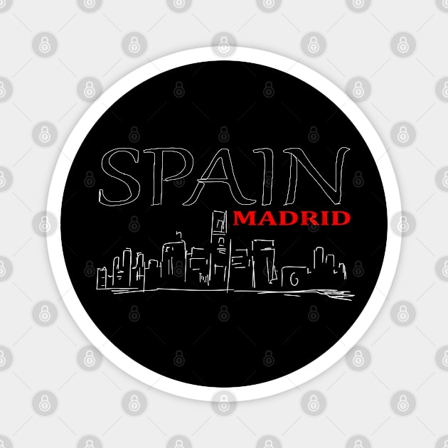 Spain Madrid Magnet by YellowSplash